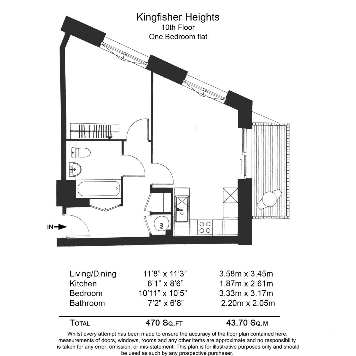 1 Bedroom Flat For Sale Kingfisher Heights Bramwell Way London
