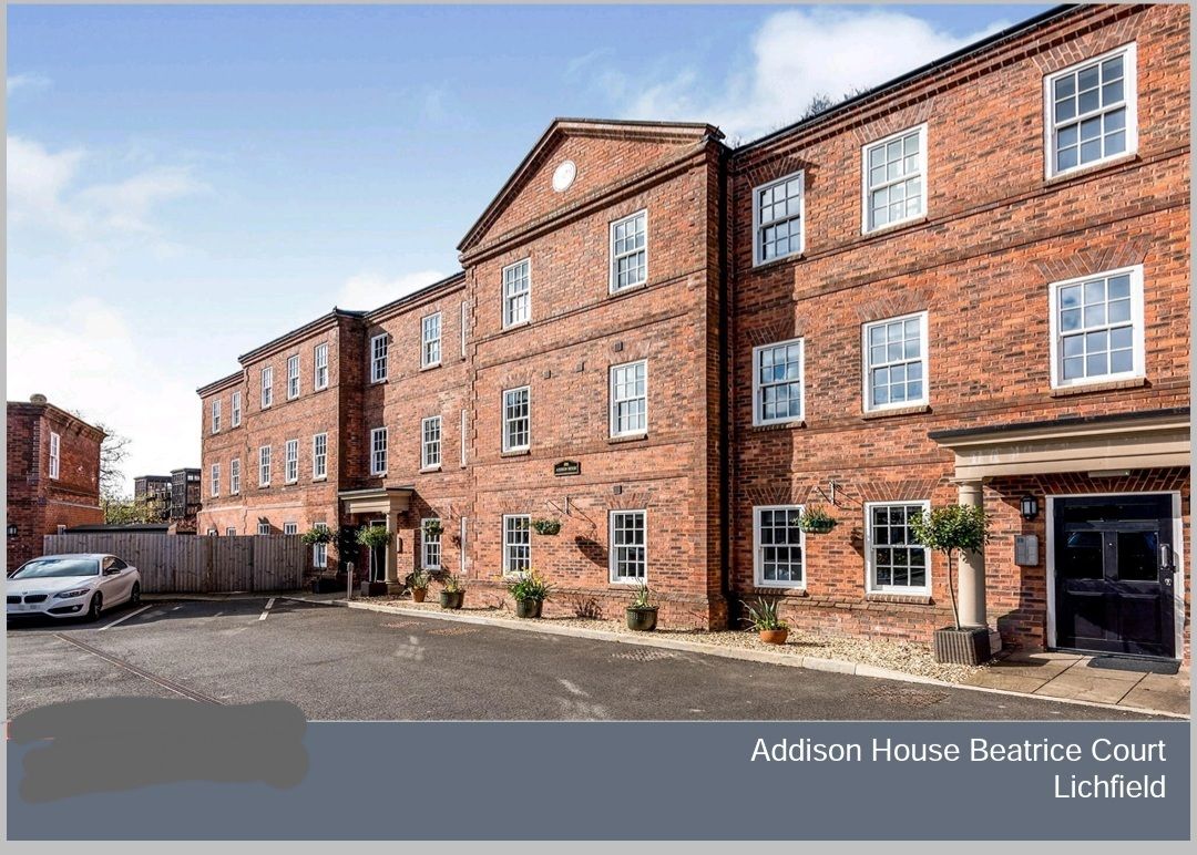 2 bedroom accessible apartment for sale Beatrice Court Lichfield