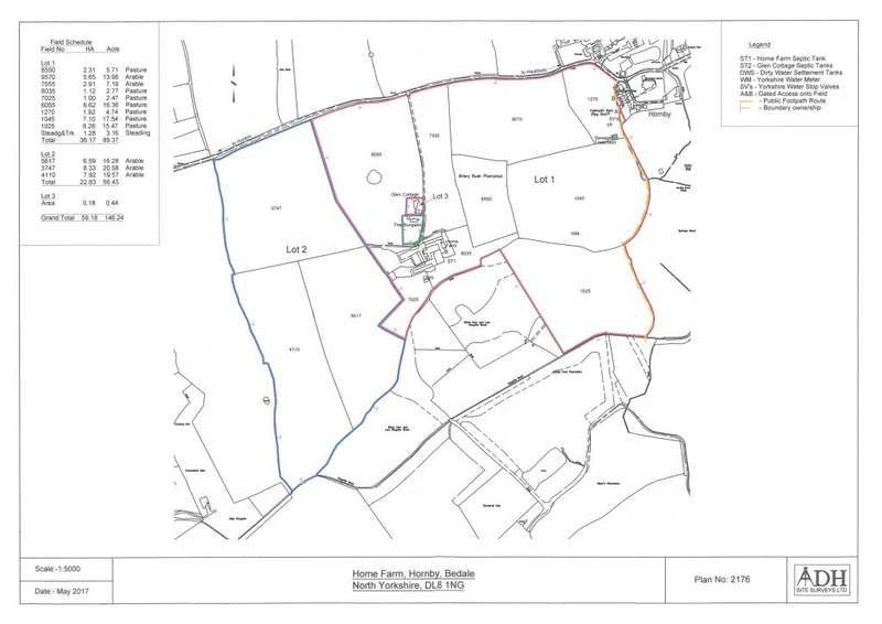 4 bedroom farm house for sale, Home Farm & Glen Cottage, Hornby, Bedale